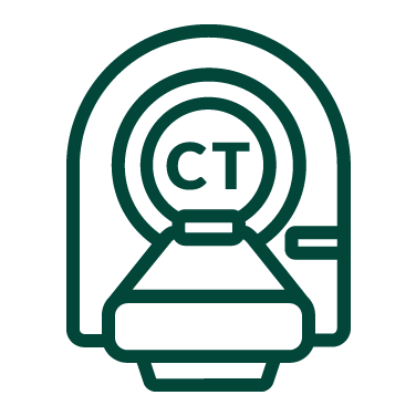 Computed Tomography green vector logo