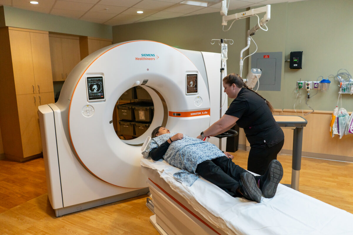 Patient using Siemens Healthineers SOMATOM X.cite